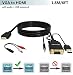 FOINNEX VGA to HDMI Adapter/Converter Cable with Audio,1080P,Convert VGA Source (PC) in HDMI Connector of Monitor,TV. Active Male VGA-HDMI Out Lead Video Adattatore Cord for Computer,Laptop,Projector primary