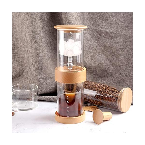 BaoYPP Ice Drip Kaffeemaschine Kaffee Kaltbrauentopf 500 Ml Glastopf EIS Tropfen Kaffeetopf Tropft Kaffeemaschine… – Bild 4