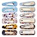 10 Pcs Hair Clips Pearl Hair Barrettes Fashion Geometric Acrylic Resin Alligator Hair Clips Hair Pins for Women Ladies Hair Accessories