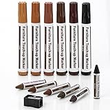 MareLight Furniture Repair Markers And Wax Sticks With Sharpener Kit - Set Of 13