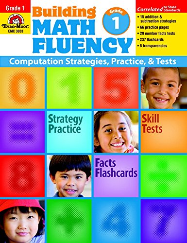 Evan-Moor Building Math Fluency Book, Grade 1