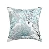 uxcell Throw Pillow Covers Cases Modern Coral Coastal Beach House Home Decor Linen Cushion Cover for Couch Sofa Pale…