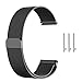 Kartice Compatible Gear S3 Band,Galaxy Watch (46mm) Bands,22mm Milanese Loop Stainless Steel Strap Wrist Replacement Band for Samsung Gear S3 Frontier/Gear S3 Classic Smart Watch (Black)