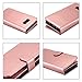 Galaxy S8 Case, LONTECT PU Leather 9 Card Slot Wallet Folio Case with Detachable Magnetic Hard Case for Samsung Galaxy S8 - Rose Gold
