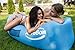 AeroBon Inflatable Lounge Bag with Carry Bag Ideal for Indoor or Outdoor (Blue)