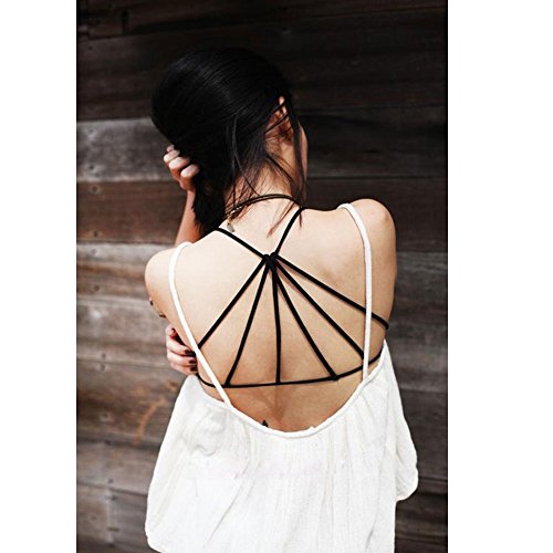 Women-girl-Strappy-Crop-Tank-Tops-Bustier-Cutout-Padded-Bra-Cami-shirt
