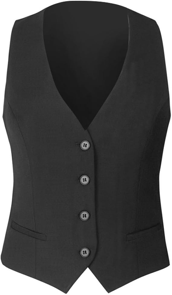 Amazon ブルーク タバナー Brook Taverner レディース スカーポリ スーツウエストコート ベストジャケット スマート ユニフォーム 制服 フォーマルウェア オフィスウェア ビジネスウェア 女性用 4xl X レギュラー チャコールグレー ベスト 通販