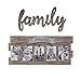 KU-DaYi Family Cutout Wood Sign Home Décor Wall Art Decor Rustic Farmhouse Front Door Sign 12 Inch Long