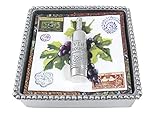 Mariposa Wine Bottle Beaded Napkin Box