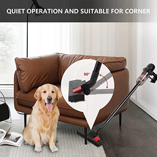 Corded Vacuum Cleaner, 17KPa Powerful Suction with 600W Motor, 4 in 1 Lightweight Handheld Stick Vac for Pet Hair Hard Floor and Carpet