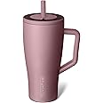 BrüMate Era 30 oz Tumbler with Handle and Straw | 100% Leakproof Insulated Tumbler with Lid and Straw | Made of Stainless Steel | Cup Holder Friendly Base | 30oz (Rose Taupe)