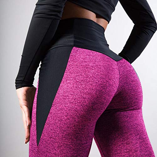 image for BPQ_W High Waist Yoga Leggings for Women's Casual Patchwork Workout Da