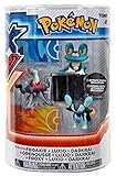 Pokémon 3 Pack 2 Inch Figure- Froakie, Luxio, Darkrai