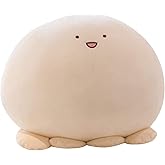 REFAHB 15.7 inch Cute Octopus Plush Stuffed Animal Body Pillow Fat Cartoon Cylindrical Body Pillows for Kids, Super Soft Hugging Toy Gifts for Bedding, Kids Sleeping Nap Kawaii Pillow
