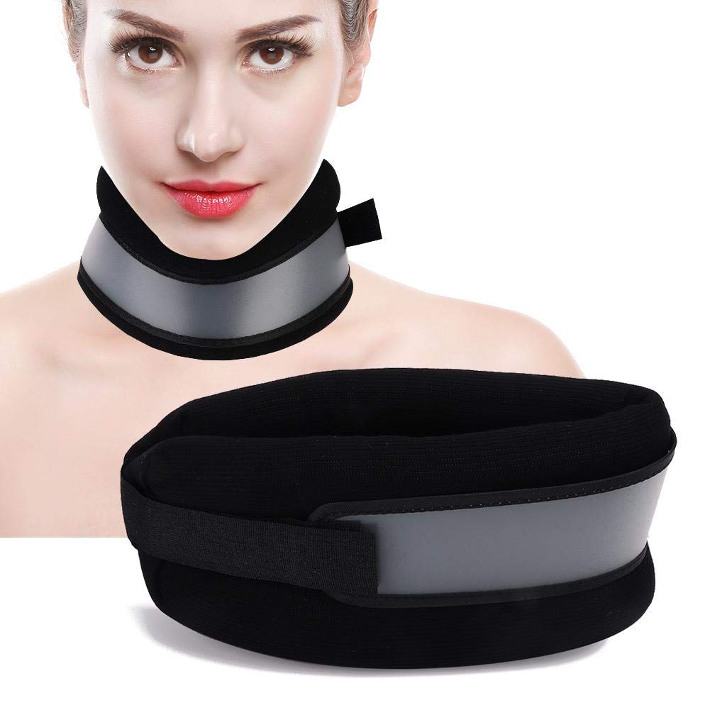 Foam Cervical Collar, Cervical Vertebra Traction Device Breathable Correction Neck Brace Fixing Strap Support Soft Neck
