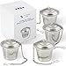 The Friendly Swede Stainless Steel Single Cup Tea Infuser, Set of 4