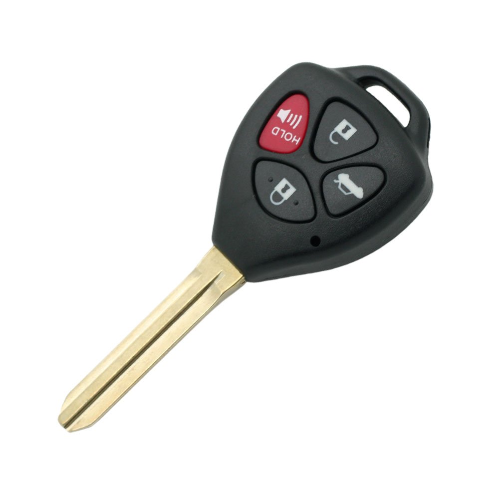 BROVACS Replacement Key Shell Compatible with TOYOTA 4 Button Keyless Entry Remote Key Case Fob PG407