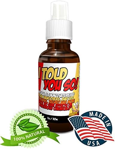 Natural Hangover Relief, Non Pill Hangover Reliever, Take Your Day Back! Lifetime Warranty! 30ml Fast Relief For Headache, Nausea &amp; Fatigue From Alcohol, No Side Effects! Made In USA Grandma Said So