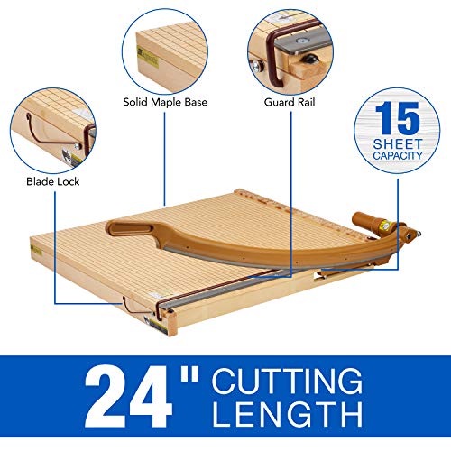 Swingline Paper Trimmer, Guillotine Paper Cutter, 24" Cut Length, 15