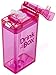 Precidio Design Drink in the Box Eco-Friendly Reusable Drink and Juice Box Container, 8oz (Pink)