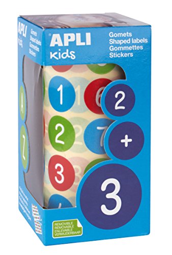 APLI Kids – Rotolo di gomets, Multicolore, Rotondo, 15127)