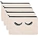 BBTO 4 Pack Makeup Bag Cosmetic Pouch Makeup Pouch Travel Toiletry Eyelash Case with Zippered Pocket