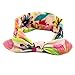 Yeshan Women and Girls Stretch Rabbit Bow Headbands/Bandana/Turban/Headwrap knotted Yoga Hairband,pack of 6