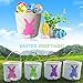 Faylapa 3Pcs Easter Egg Hunt Basket for Kids, Bunny Canvas Tote,Party's Celebrate Decoration Eggs Candy and Gifts Carry Bucket-(Green,Blue, Purple)