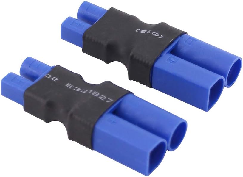 OliRC 2pcs Male EC5 to Female EC3 Connector Adapter(C107-2), Blue, Small