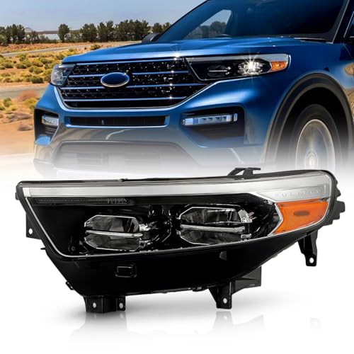 thumbnail image 2 of LED DRL Headlight Assembly – Driver Left Side For 2020-2022 Ford Explorer XLT/Limited (LB5Z13008BC) 2 of 5