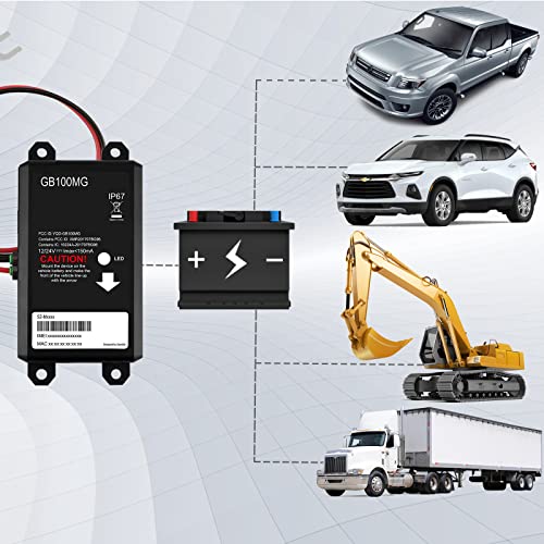 Lumitrac 2Wire BatteryMounted RealTime GPS Tracker for Cars, Trucks