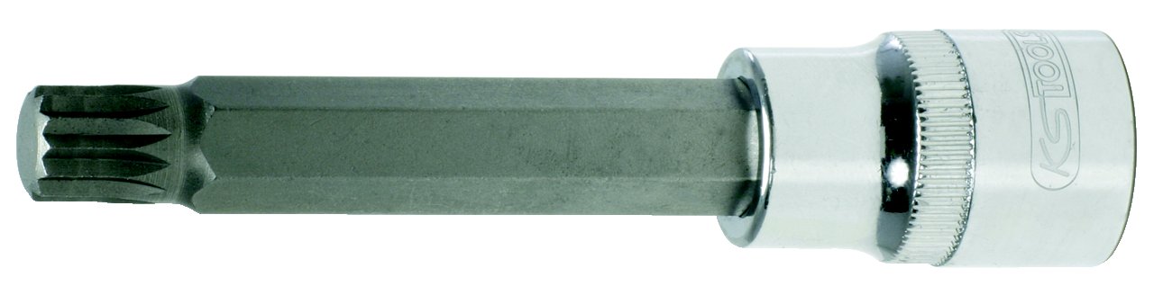 KS Tools 918.1695 1/2-inch M12 Chrome Plus Xzn Bit Socket