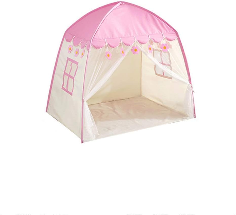 HWZPPP KJZhu Pink Girl's Tent Decorated with Flowers, Bedroom Children