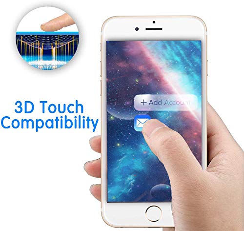 image for NALIGHT Glass Screen Protector for iPhone 8/7/6 [Anti-Scratch]Tempered