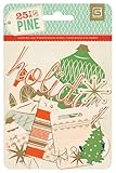 BasicGrey 25th and Pine Collection Wood Veneer Ornaments