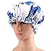 Shower Cap, ESARORA 4 PACK Bath Cap Designed for Women Waterproof Double Layer