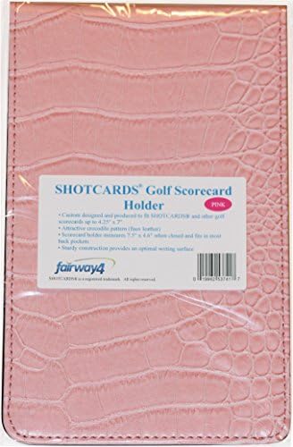 Fairway4 SHOTCARDS Golf Scorecard Holder - Pink
