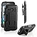 Alcatel One Touch Evolve 2 Case, RANZ® Black Rugged Impact Armor Hybrid Kickstand Cover with Belt Clip Holster Case For Alcatel One Touch Evolve 2 / One Touch Evolve 4037 (T-mobile) with Touch Stylus