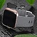 Wepro Replacement Bands Compatible with Fitbit Versa SmartWatch, Versa Lite SE Sports Watch Band for Women Men, Small, Gray
