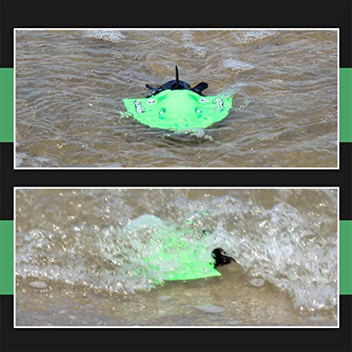 LUERME Mini RC Submarine Remote Control Boat Toys Electric Submarine for Kids Gift High Speed Infrared Rays - Thumbnail 2