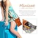 INICAT Women RFID Blocking Small Crossbody Bags Cell Phone Purse Wallet with Credit Card Slots(Brown)