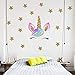 Accmor Unicorn Wall Decals, Wall Decals for Girls Bedroom, Unicorn Wall Stickers Decor for Girls Kids Bedroom Party Nursery Birthday Decoration