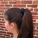 Mulberry Park Silks 100% Pure Silk Scrunchies, 3 Pack - Prevents Frizz, Reduces Breakage, Gentle On All Hair Types, Hair Accessories - Small (Black/Silver/Gunmetal)