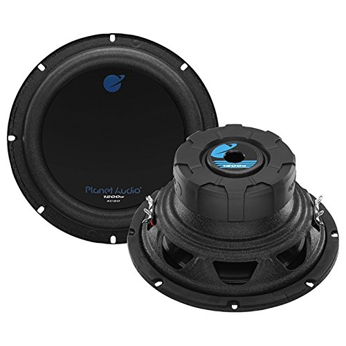 Planet 8 Inch Dvc Woofer 1200w Max 4 Ohm Audio Woofers - Black