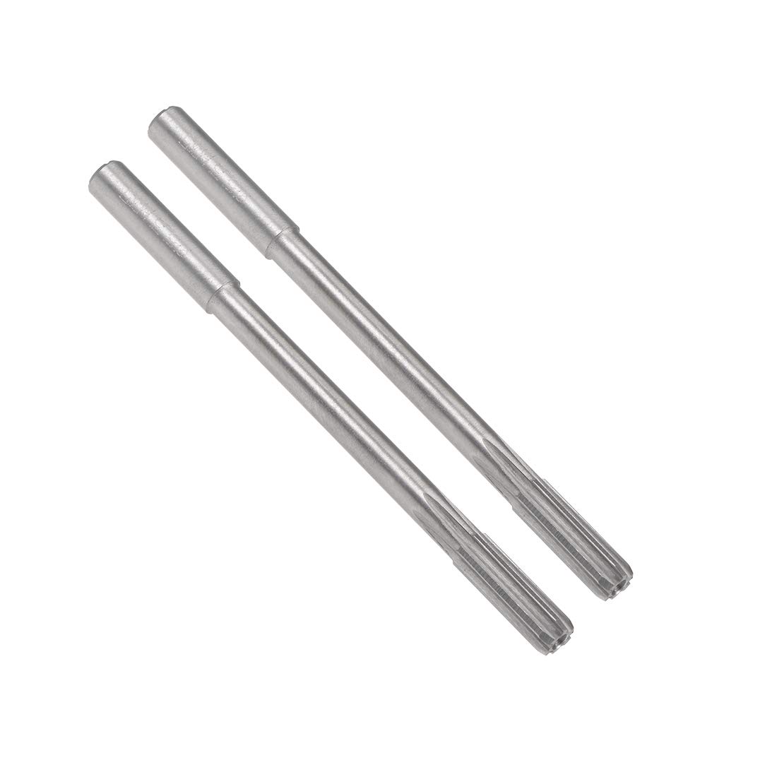 sourcing map 5.4mm Chucking Reamer, HSS Cobalt M35 Lathe Machine Reamer D4 6 Straight Flutes, Round Shank Milling Cutting Tool, for Stainless Steel Alloy Copper Metal, 2pcs — image 1