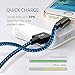 Calerix Braided Lightning Cable - 3PACK 6ft Lightning Cable - USB Lightning Cable 6ft - Black, Blue & Red - USB Charger iPhone X 8 Plus 7 Plus 6S Plus 6 Plus 5 5S 5C SE iPod iPad Pro