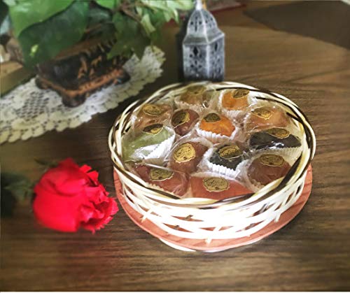 Candied Fruit Assortment Gift Basket (1.1 lb),Gift Box,Petite Gourmet,Best Gift For Christmas, Layali Desserts, Fruit gift, Gift for women,Get Well Corporate Basket, fruit basket, Arabic, turkish