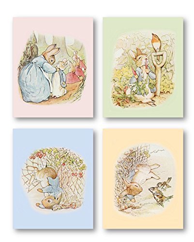 Peter Rabbit Nursery Decor – Peter Rabbit Art PRINTS ONLY, Unframed. Must be Framed by you ...