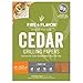 Cedar Grilling Papers - Fire & Flavor (2 pack) primary