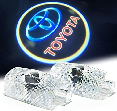 Flyox Universal Car Door LED Logo Projector Lamp Ghost Shadow Welcome Lights Laser Emblem Logo Kit for Toyota Series (2 Pack )